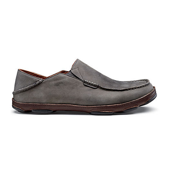 men's olukai moloa storm grey/dark wood