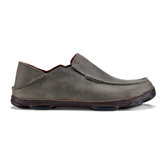 olukai moloa mens ash-dark wood