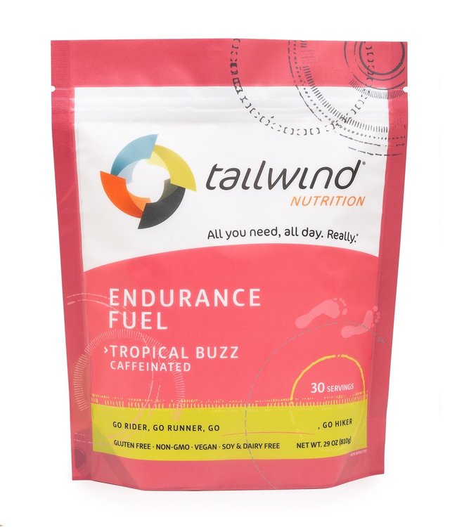 Tropical Buzz Caffeinated Tailwind Endurance Fuel 30 Servings