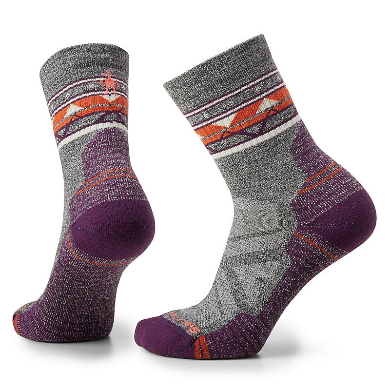 Women's Hike Zig Zag Valley Mid Crew Socks Light Cushion