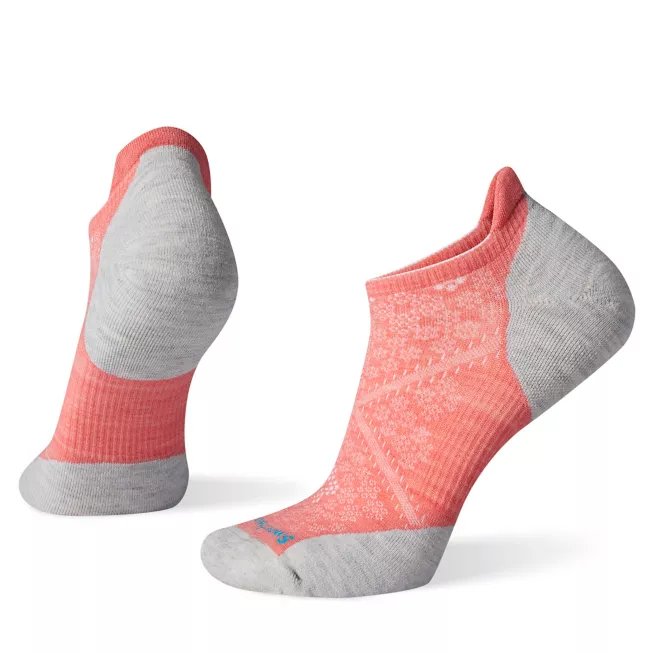 PhD® Run Light Elite Micro Socks Women's in Bright Coral/Ash