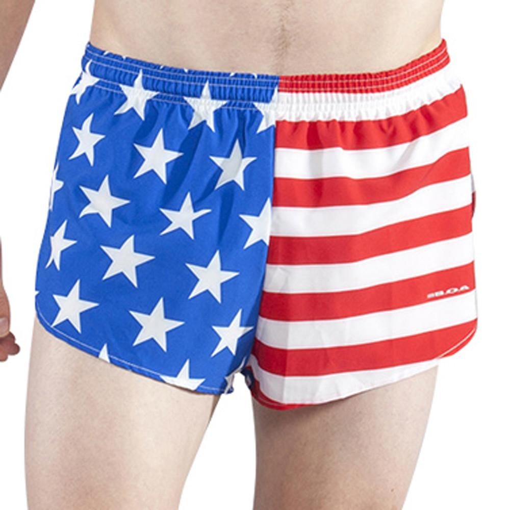 Boa 1" Elite Split Shorts Men's American Flag