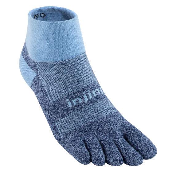 injini trail midweight mini-crew unisex socks powder blue
