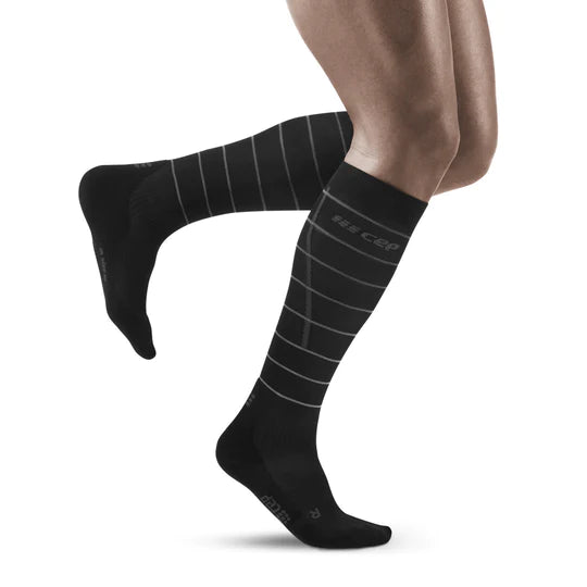 Men's Reflective Tall Compression Socks