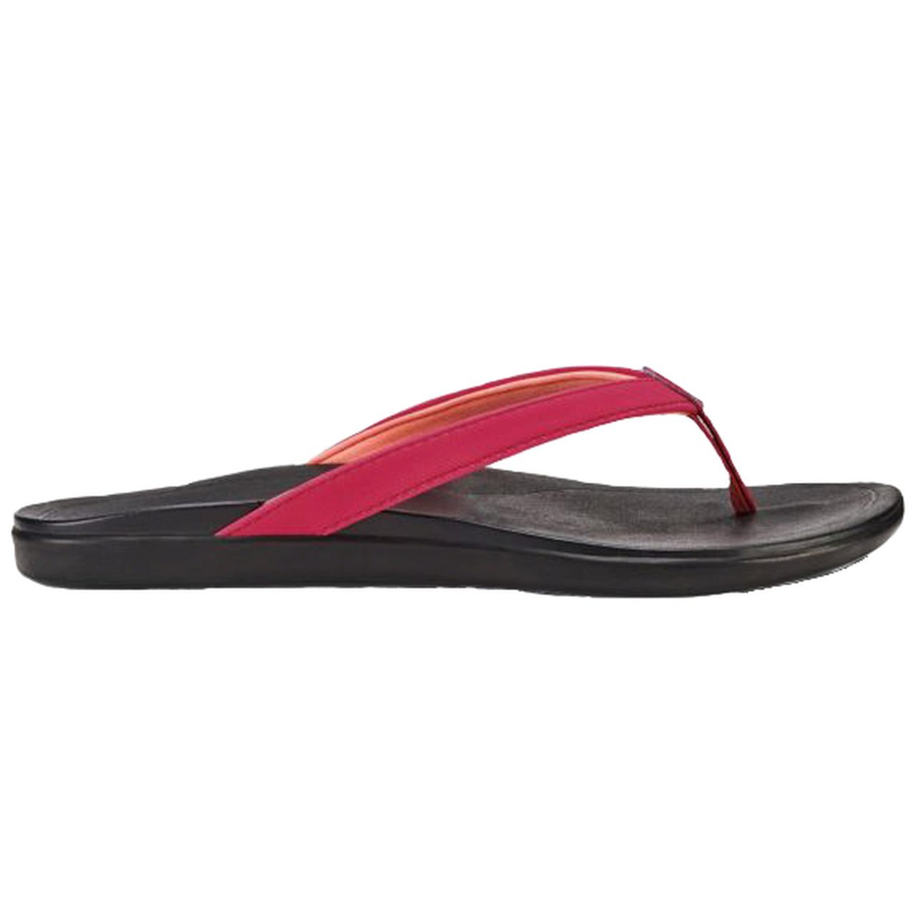 olukai womens ho'opio deep magenta/black