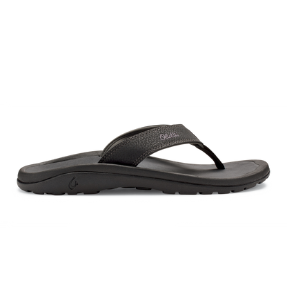 olukai ohana mens black-dark shadow