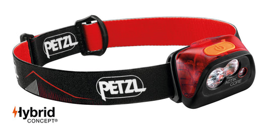 petzl actik core headlamp red