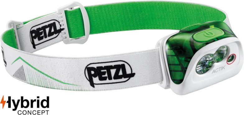 petzl actik headlamp green