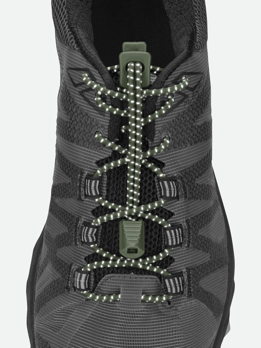 Run laces green